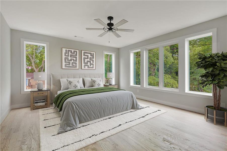 Furnished interior view inside a new home in , Atlanta (Image 4).