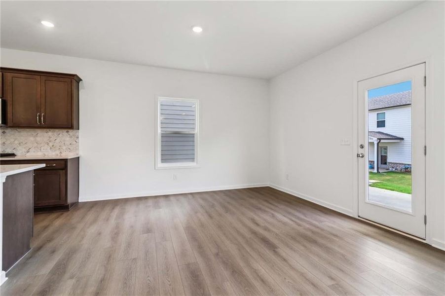 Spacious, unfurnished interior of a new home in Eastlyn Crossing, Flowery Branch (Image 18). Spacious, unfurnished interior of a new home in Eastlyn Crossing, Flowery Branch (Image 18).