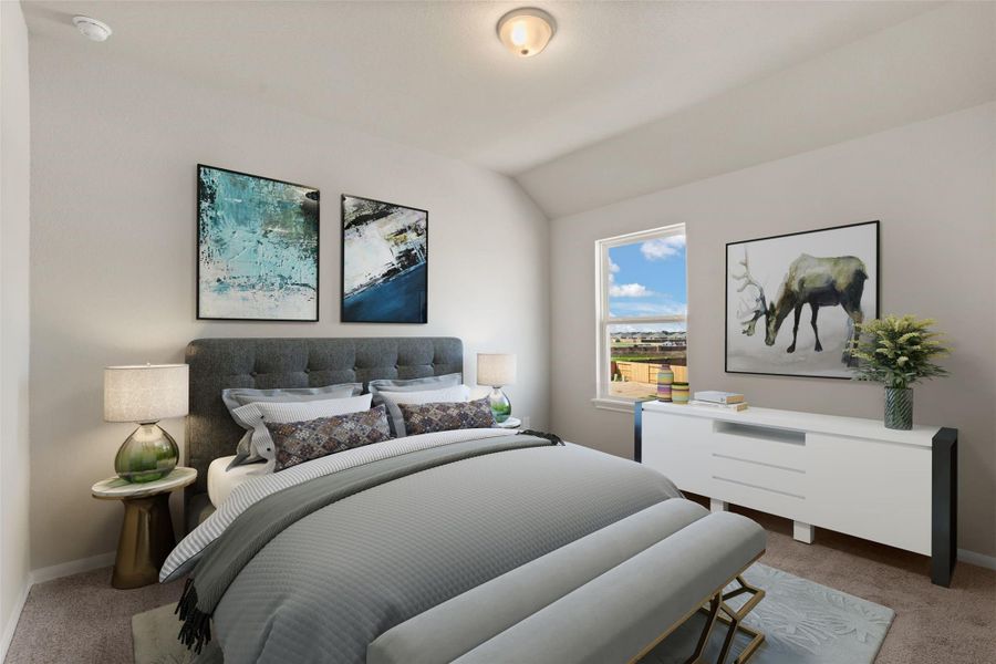 Furnished interior view inside a new home in Spring Creek Trails, Magnolia (Image 9).