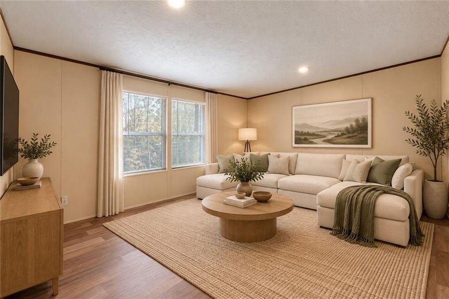 Furnished interior view inside a new home in , Ellijay (Image 13).