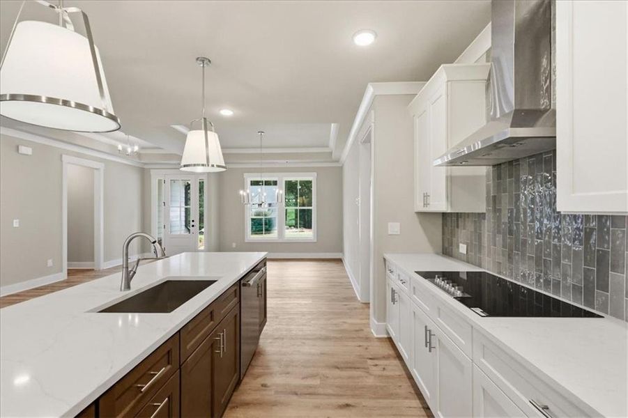Furnished interior view inside a new home in , Statham (Image 9).