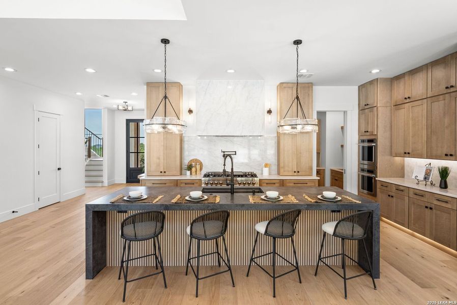 Furnished interior view inside a new home in , Boerne (Image 61).