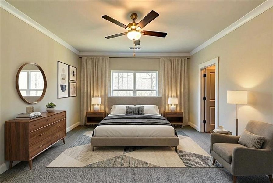 Furnished interior view inside a new home in , Dallas (Image 9).