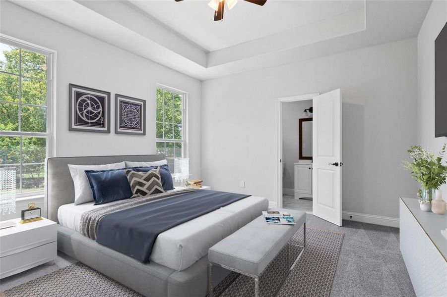 Furnished interior view inside a new home in , Dallas (Image 5).