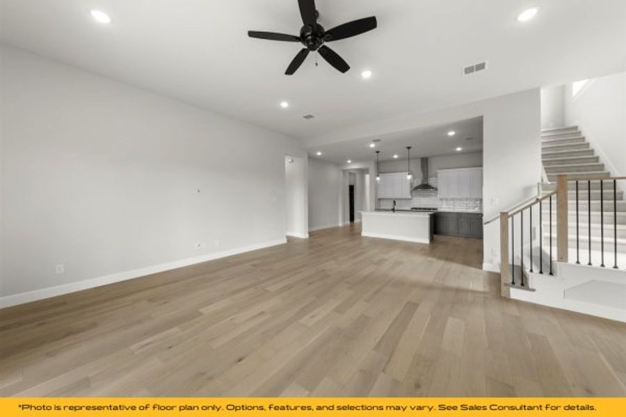 Representative unfurnished interior of a home built from the The Rio by Stonefield Homes in The Highlands, Rockwall (Image 23).