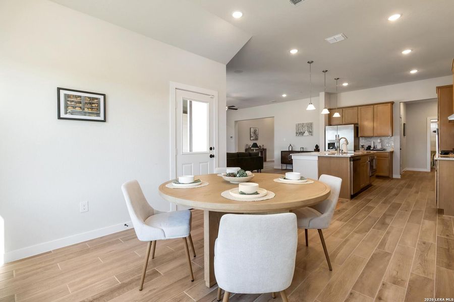 Furnished interior view inside a new home in Alamo Estates, San Antonio (Image 23).