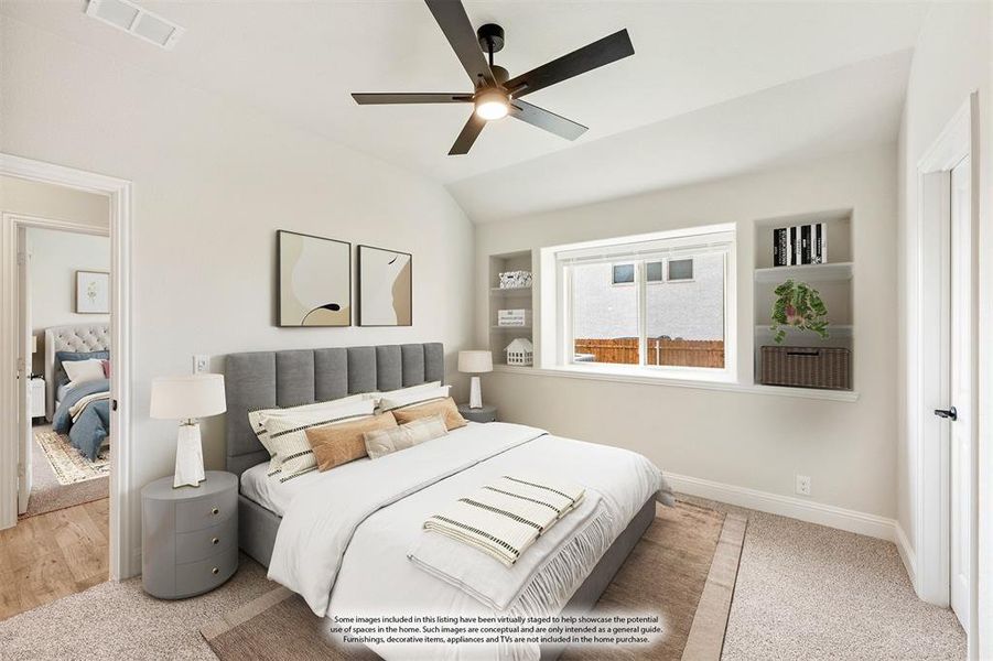 Furnished interior view inside a new home in Coyote Crossing, Godley (Image 18).