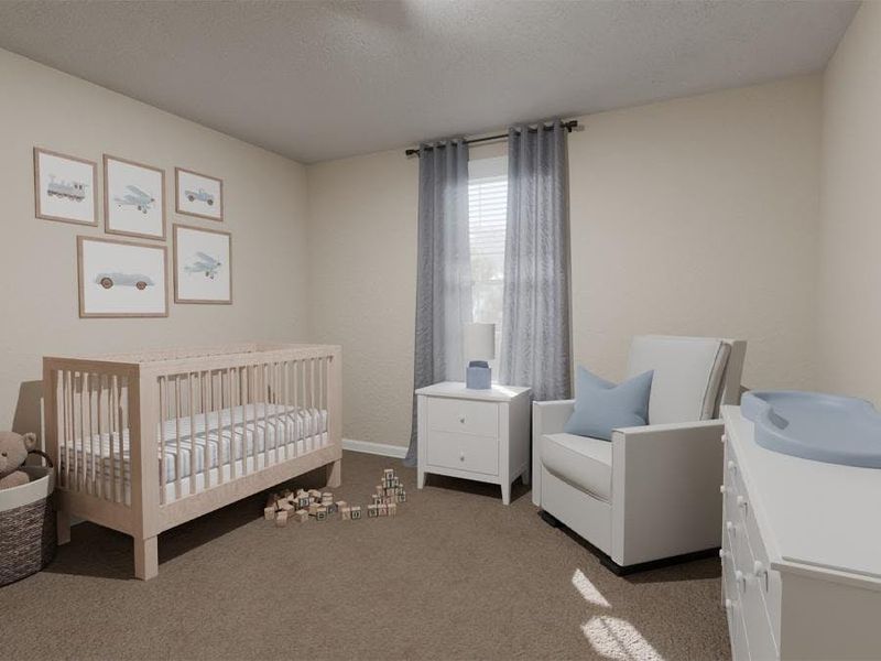 Large secondary bedrooms provide space for everyone in your household - Juniper by Highland Homes