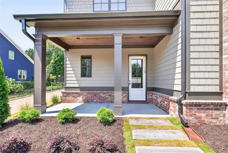 Exterior details and patio area of a home in , Flowery Branch (Image 3).
