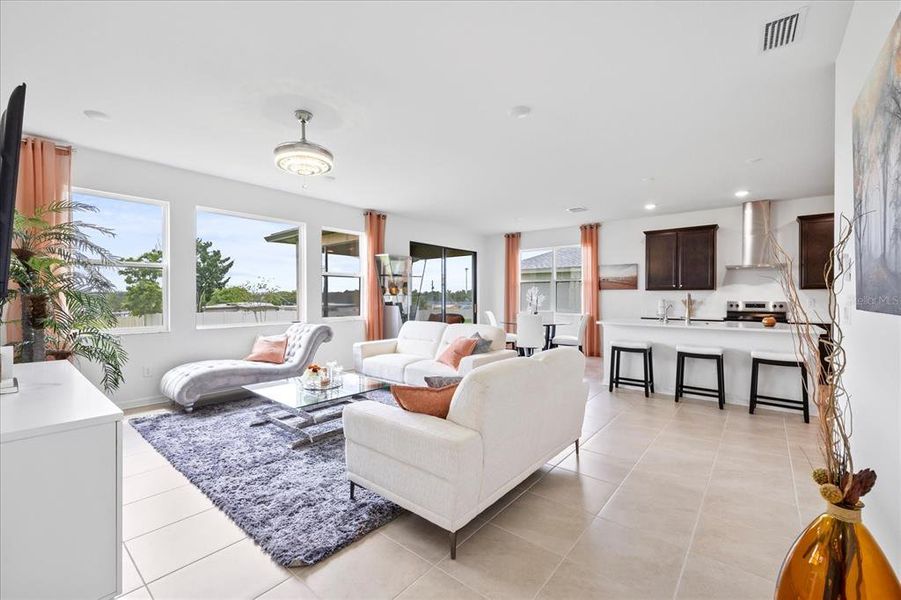 Furnished interior view inside a new home in Hilltop Point, Dade City (Image 16).