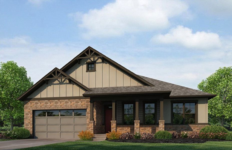 Representative exterior photo of a completed home built from the Haswell by D.R. Horton in Vantage, Berthoud, CO (Image 16).