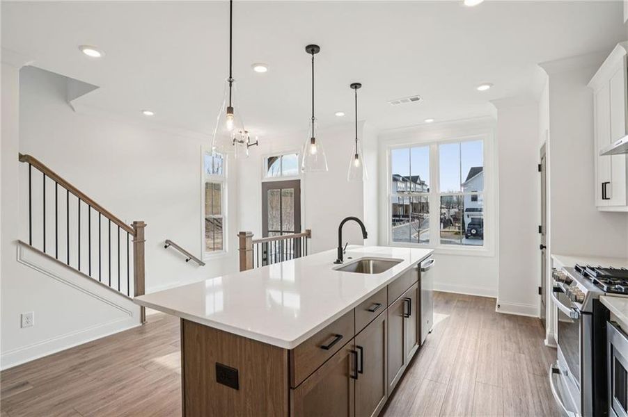 Furnished interior view inside a new home in Palisades Townhomes, Cumming (Image 12).