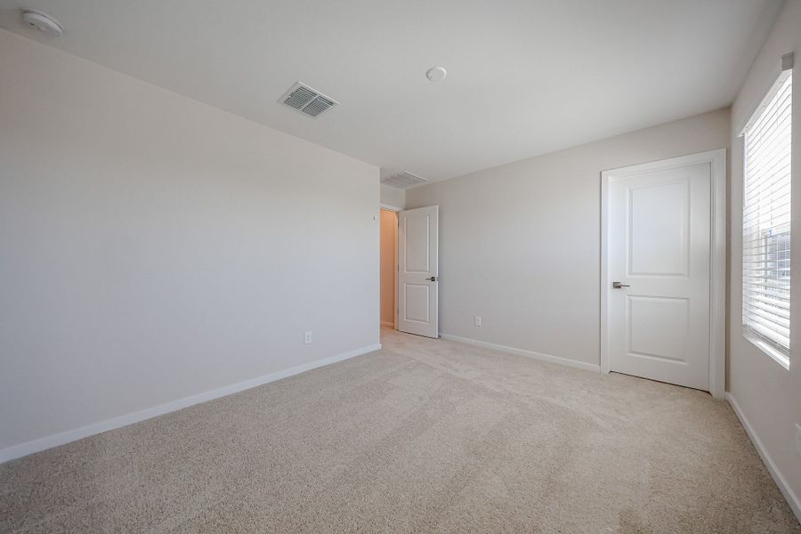 A room with white doors. A room with white doors.