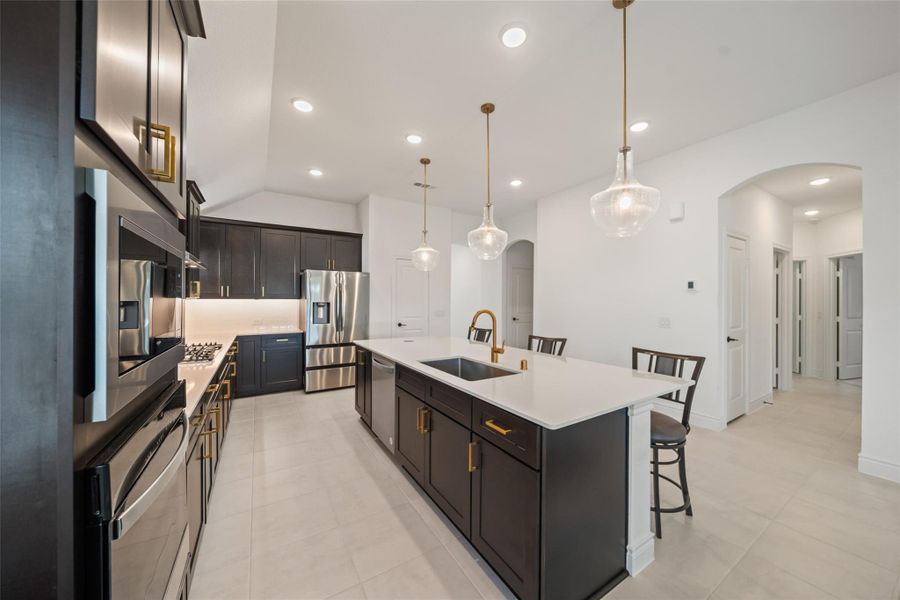 Furnished interior view inside a new home in Mavera, Conroe (Image 11).