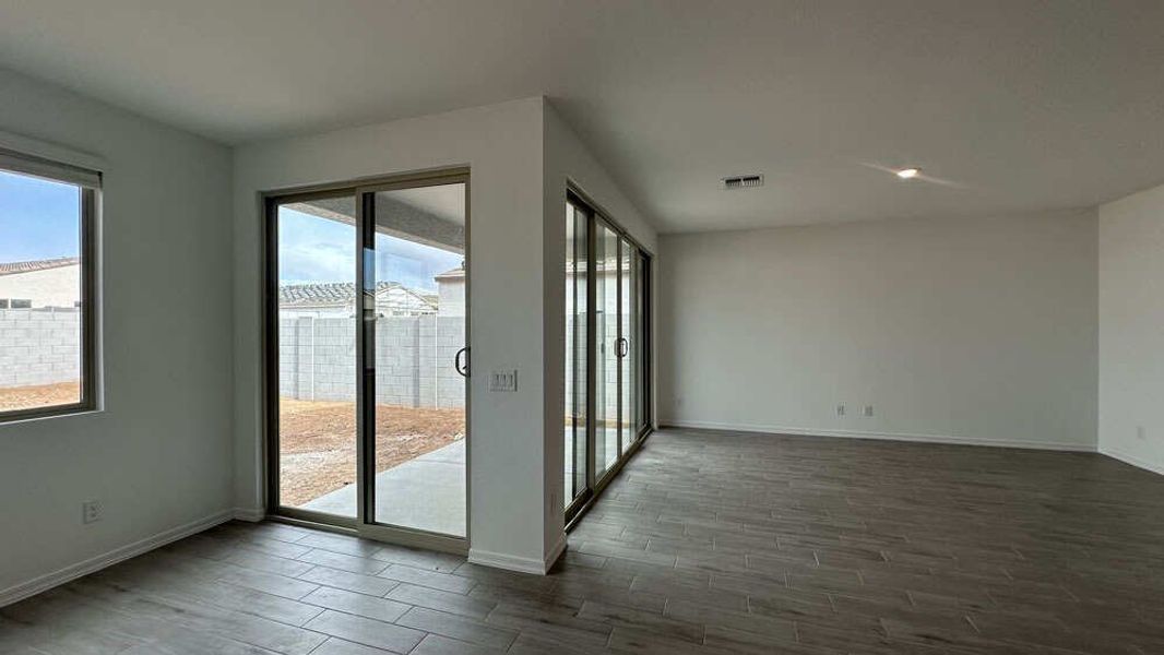 Dining nook and great room