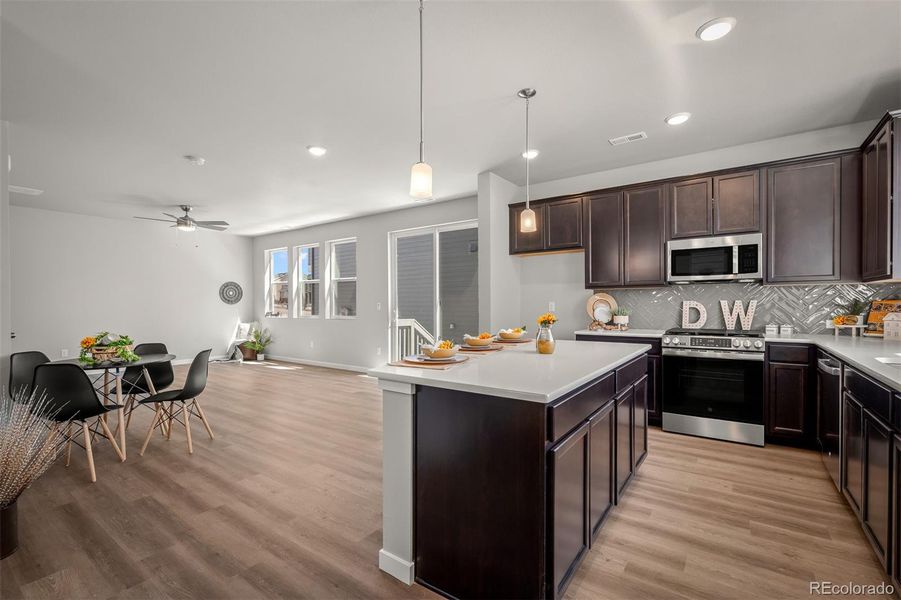 Furnished interior view inside a new home in Revel Crossing at Wolf Ranch – The Ascent Collection, Colorado Springs (Image 3).