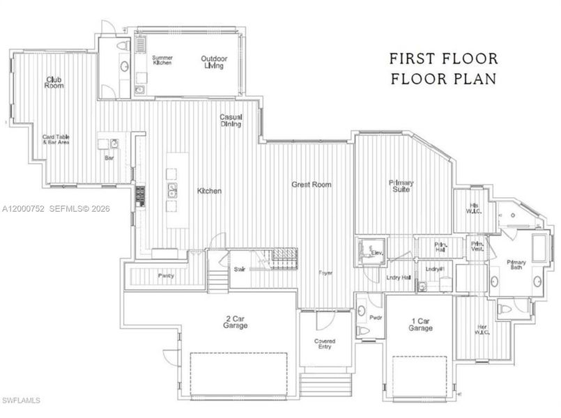 2D floor plan layout of this home in , Marco Island, FL (Image 8).