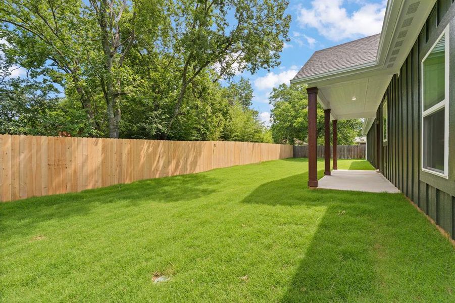 Exterior details and patio area of a home in , Cleburne (Image 26). Exterior details and patio area of a home in , Cleburne (Image 26).