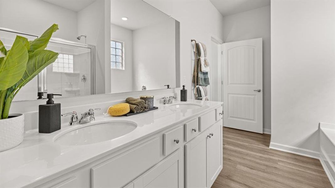 Furnished interior view inside a new home in Lost Creek, Dallas (Image 41).