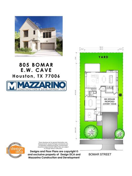 * Estimated Completion date 3/2/2027 * * Please be aware that these plans are the property of the architect/builder designer that designed them not DUX Realty, Mazzarino Construction or 805 BOMAR LLC and are protected from reproduction and sharing under copyright law. These drawing are for general information only. Measurements, square footages and features are for illustrative marketing purposes. All information should be independently verified. Plans are subject to change without notification. * Estimated Completion date 3/2/2027 * * Please be aware that these plans are the property of the architect/builder designer that designed them not DUX Realty, Mazzarino Construction or 805 BOMAR LLC and are protected from reproduction and sharing under copyright law. These drawing are for general information only. Measurements, square footages and features are for illustrative marketing purposes. All information should be independently verified. Plans are subject to change without notification.