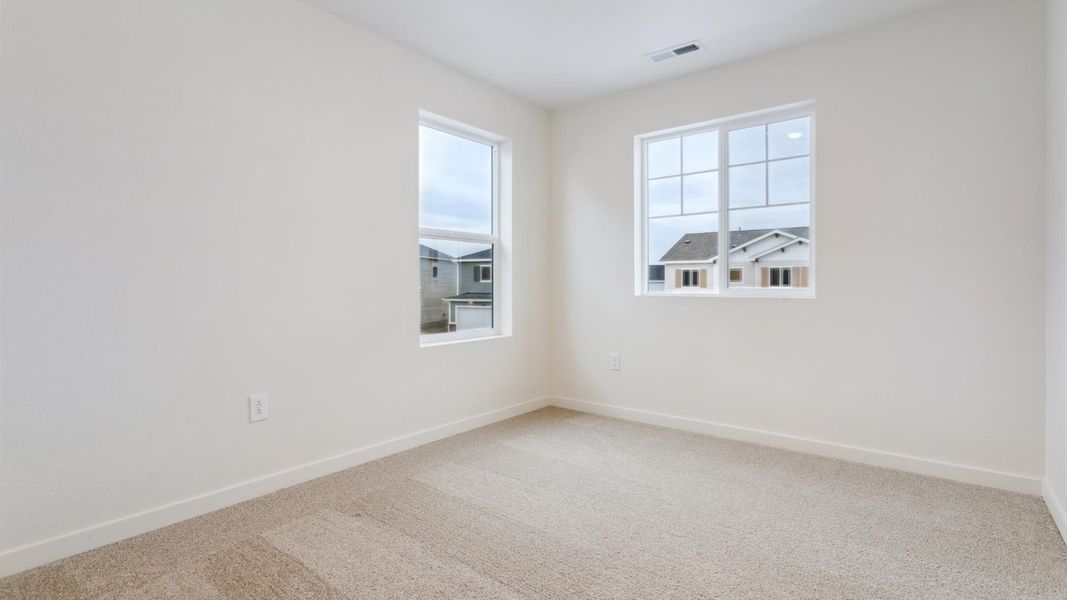 Representative unfurnished interior of a home built from the EDMON by D.R. Horton in The Ridge at Lorson Ranch, Colorado Springs (Image 18). Representative unfurnished interior of a home built from the EDMON by D.R. Horton in The Ridge at Lorson Ranch, Colorado Springs (Image 18).