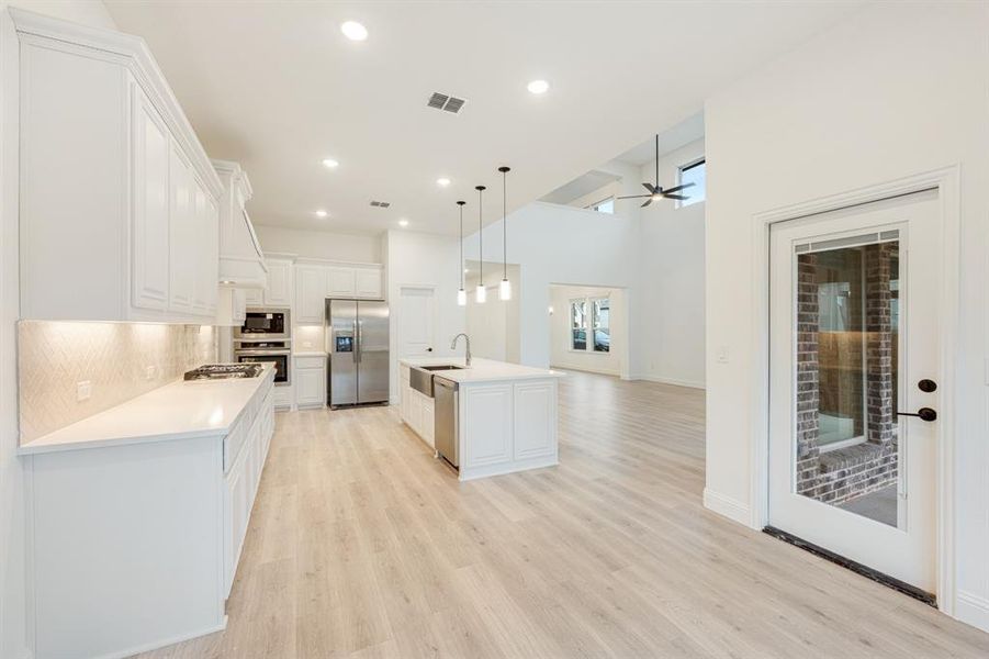 Furnished interior view inside a new home in West Crossing, Anna (Image 6). Furnished interior view inside a new home in West Crossing, Anna (Image 6).