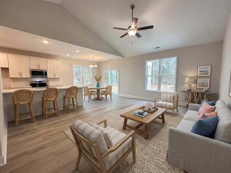 Furnished interior view inside a new home in Parkwood Estates, Leland (Image 8).