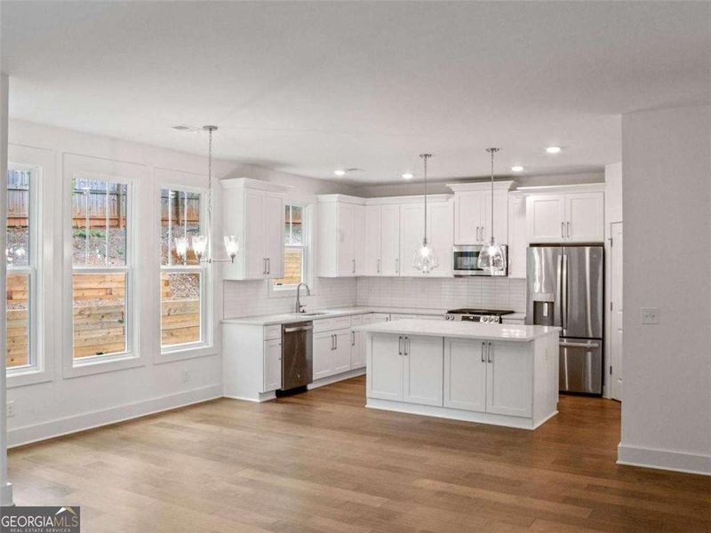 Furnished interior view inside a new home in The Villages at Whites Mill, Decatur (Image 4).