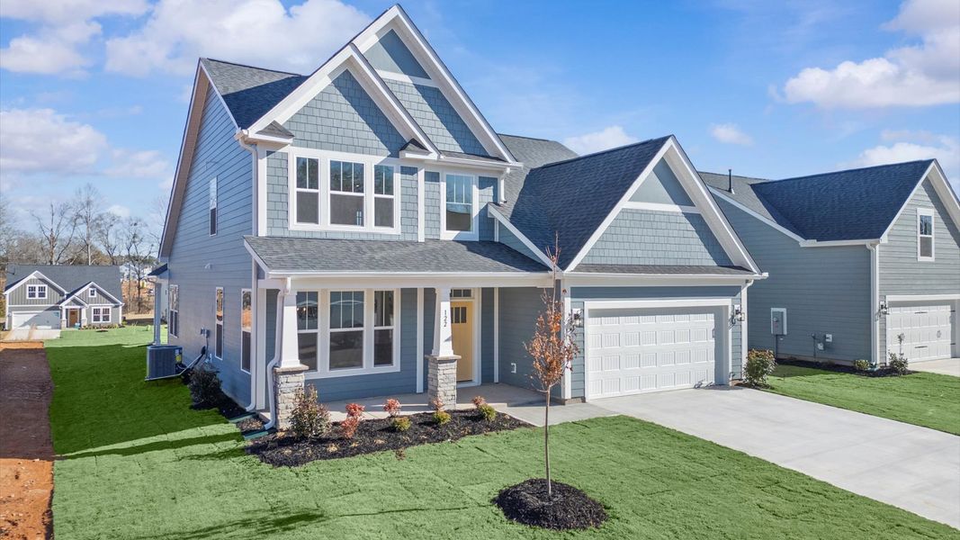 Superior exterior design with modern details and established charm