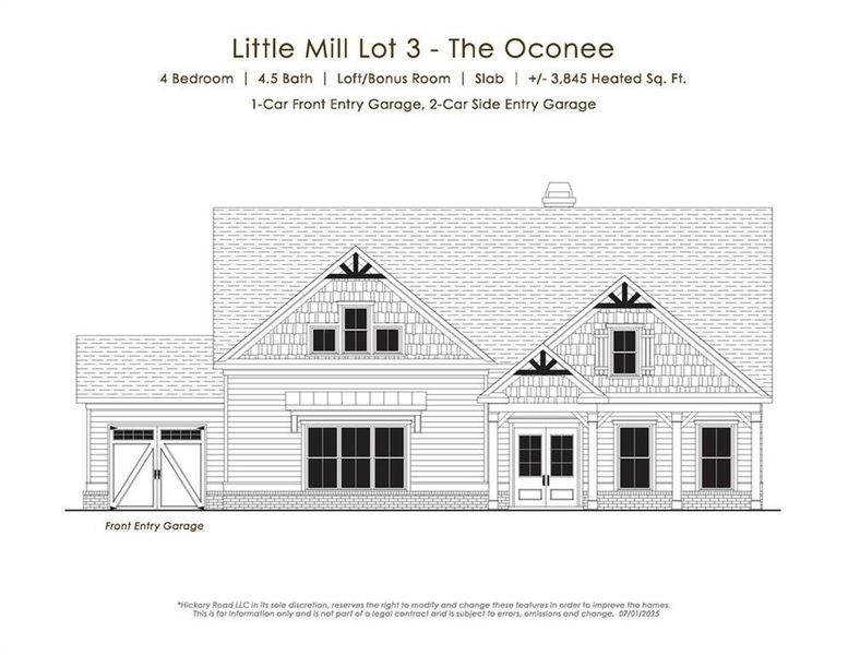 Exterior rendering of this home design in , Gainesville, GA (Image 6).