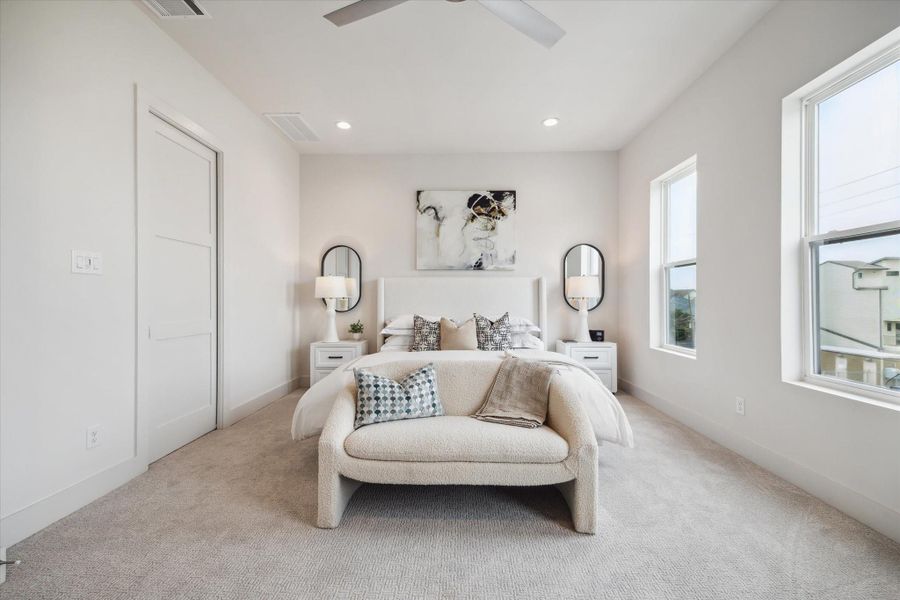 Furnished interior view inside a new home in Point East, Houston (Image 17).