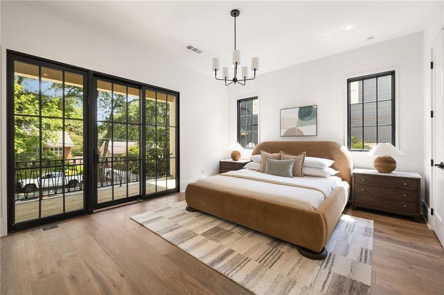 Furnished interior view inside a new home in , Atlanta (Image 8).