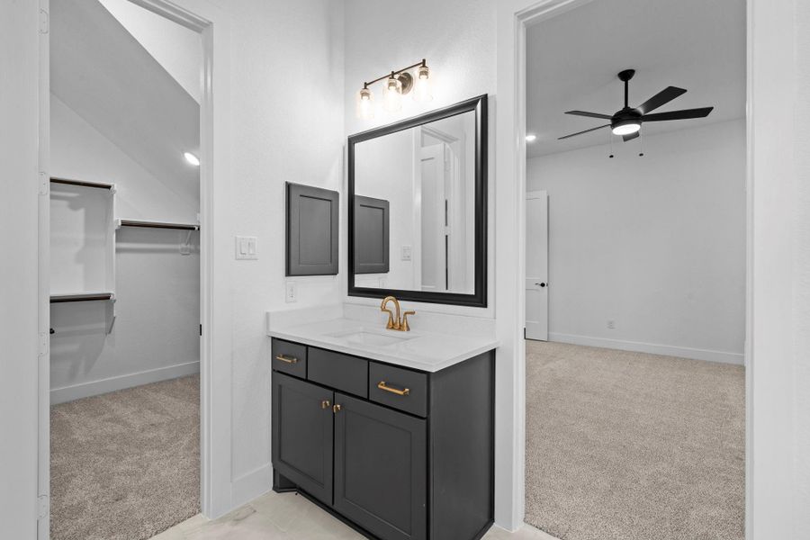 Furnished interior view inside a new home in The Woodlands Hills, Willis (Image 17).