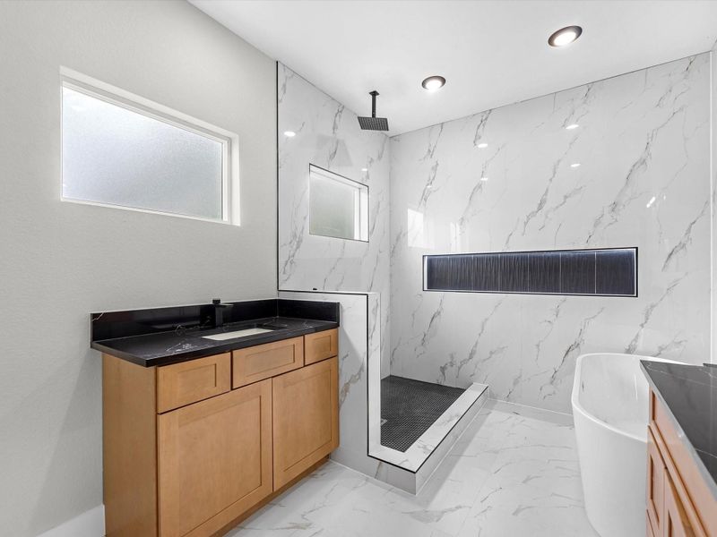 Furnished interior view inside a new home in , Houston (Image 9).