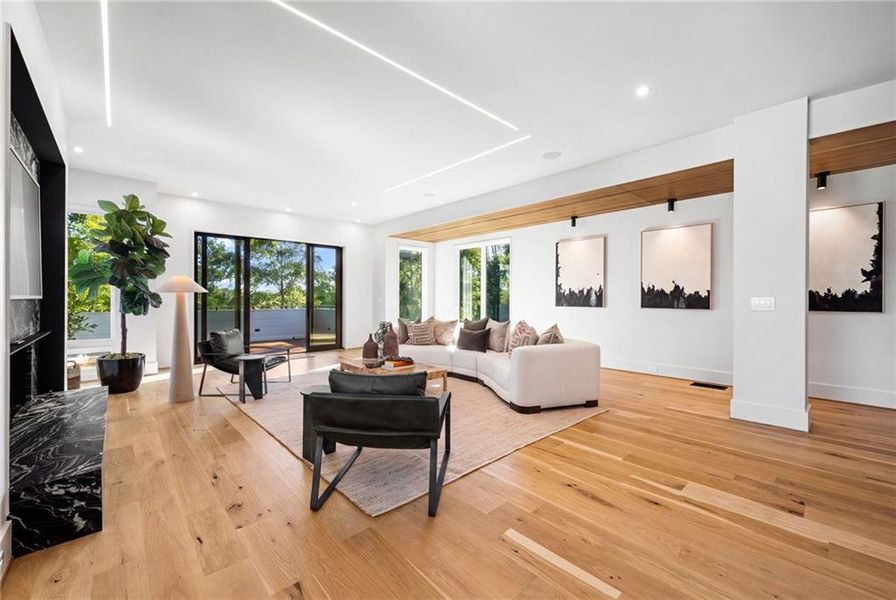 Furnished interior view inside a new home in , Atlanta (Image 74).