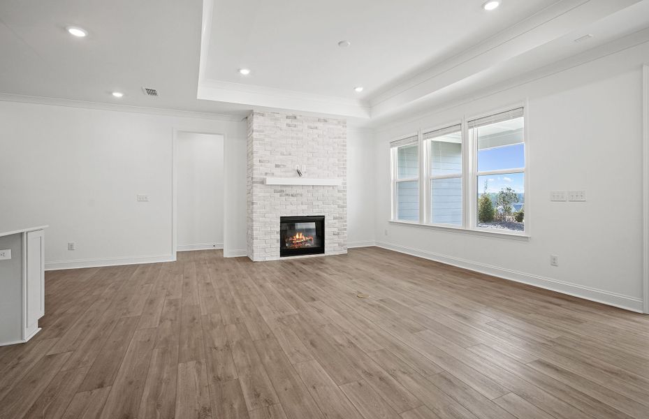 Spacious, unfurnished interior of a new home in Carolina Riverside, Belmont (Image 65).
