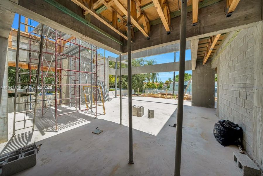 In-progress construction of a new home in , Miami Shores, FL (Image 24).