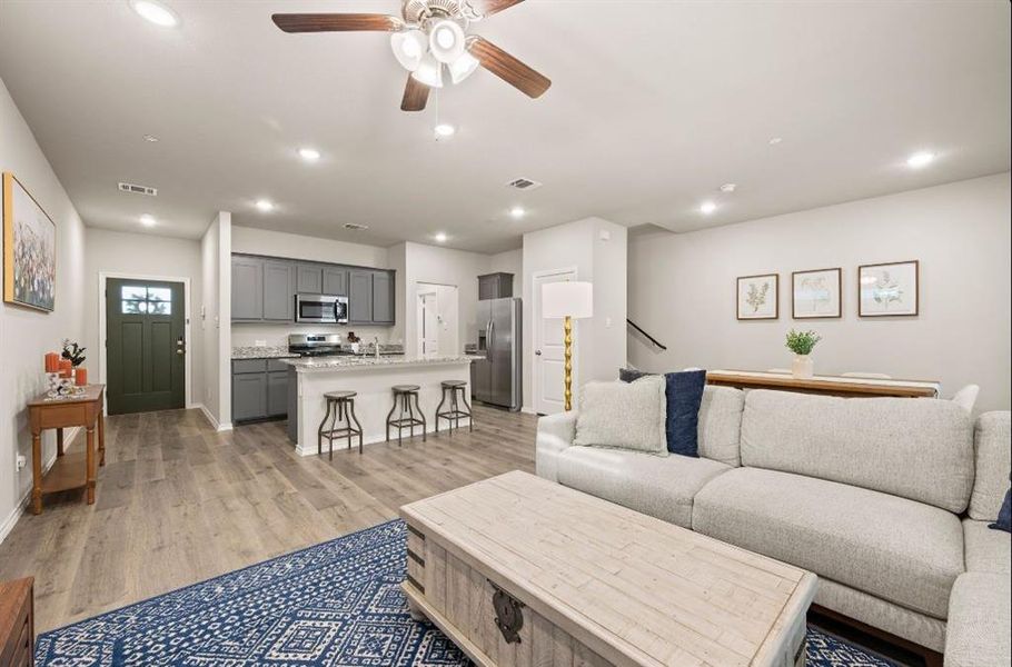 Furnished interior view inside a new home in , Fort Worth (Image 8).