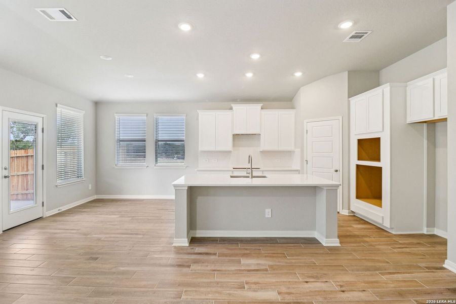 Furnished interior view inside a new home in Estancia Ranch - Classic Series, San Antonio (Image 16).
