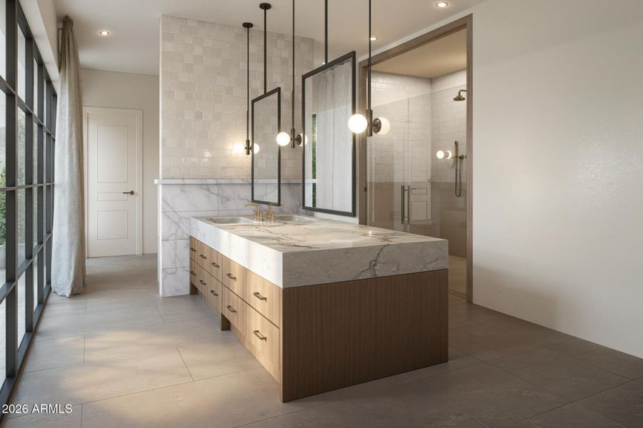 Primary Bath Rendering