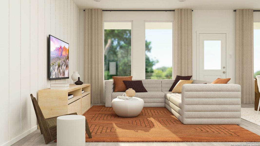 Furnished interior view inside a new home in Rose Valley, Converse (Image 20).