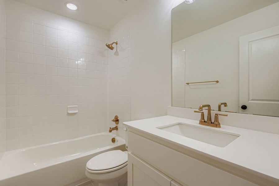 Furnished interior view inside a new home in Castle Hills Northpointe - Townhomes, Lewisville (Image 12).
