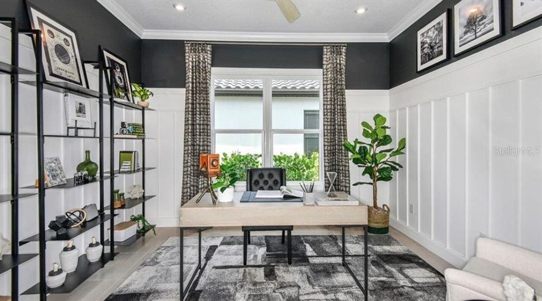 Furnished interior view inside a new home in Esplanade at Skye Ranch, Sarasota (Image 4).