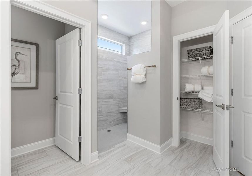 Furnished interior in a model home at The Courtyards by The Manor in Alpharetta (Image 22).