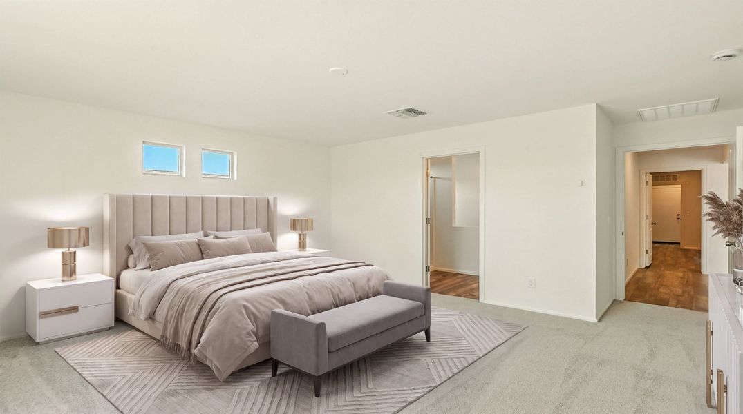 Furnished interior view inside a new home in Cross Creek Ranch, Coolidge (Image 10).