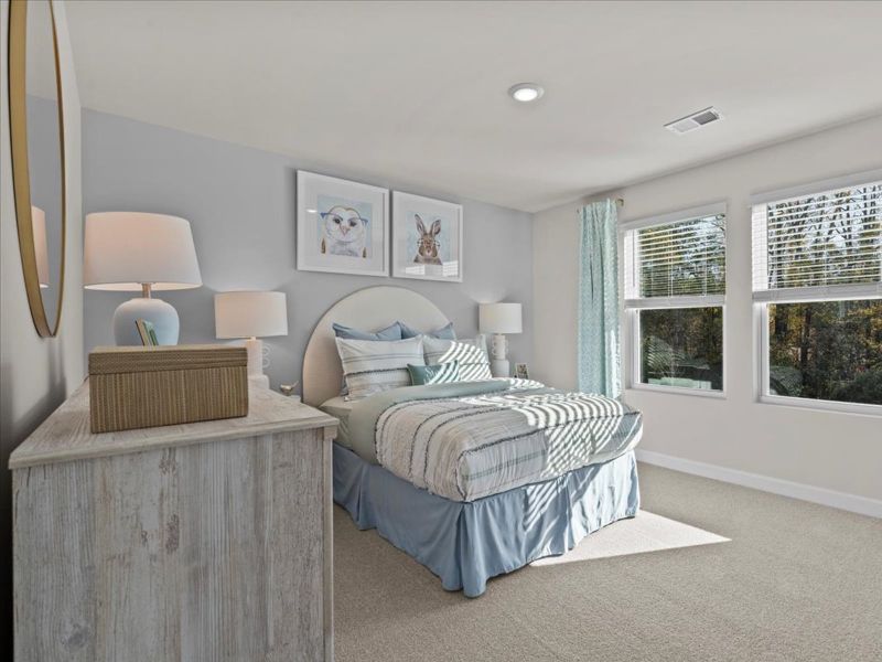 Furnished interior view inside a new home in River Glen, Angier (Image 17).