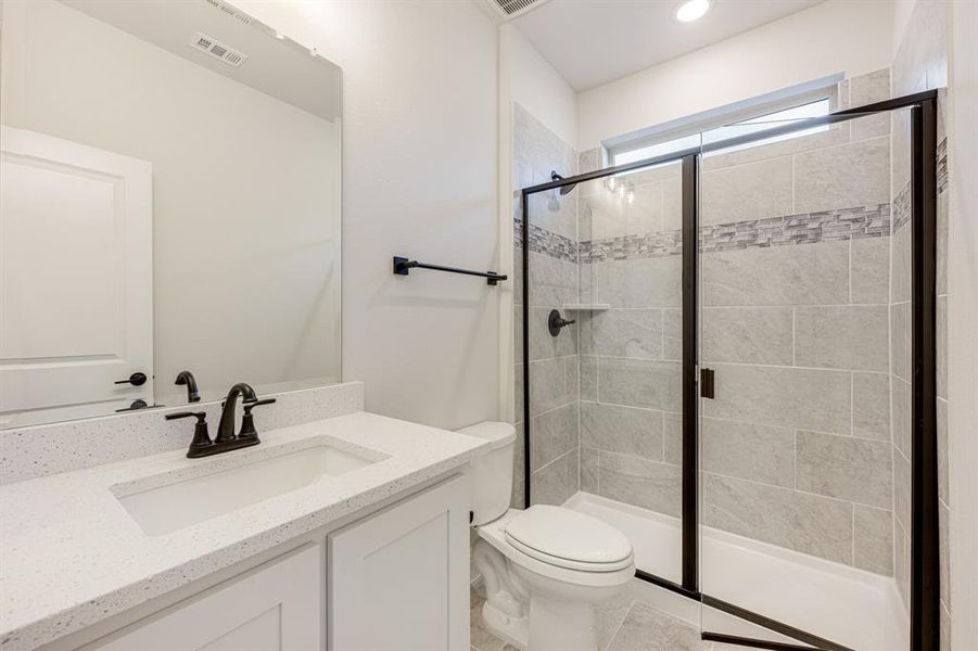 Furnished interior view inside a new home in Woodstone, Providence Village (Image 7). Furnished interior view inside a new home in Woodstone, Providence Village (Image 7).