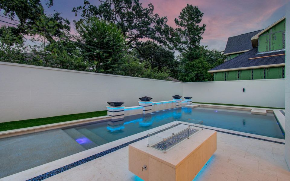 Exterior details and patio area of a home in , Houston (Image 34).