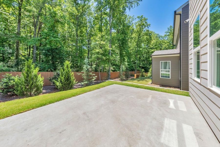 Exterior details and patio area of a home in , Holly Springs (Image 30). Exterior details and patio area of a home in , Holly Springs (Image 30).
