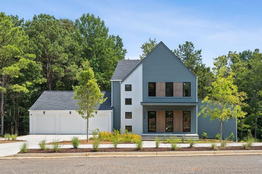 Front exterior of a new home in Aster, Roswell, GA, highlighting curb appeal (Image 35).